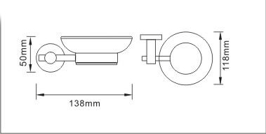 Additional image for Round Soap Dish (Chrome).