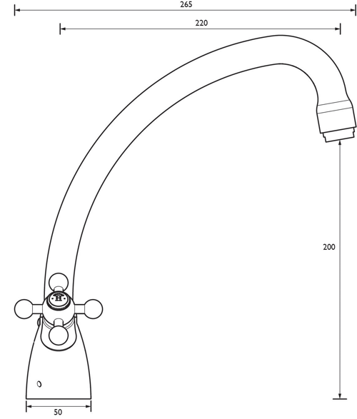 Additional image for Easy Fit Mixer Kitchen Tap (Chrome).