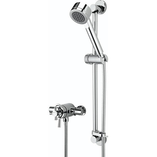 Additional image for Exposed Shower Valve With Slide Rail Kit (Chrome).