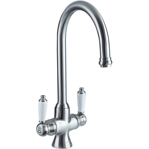 Additional image for Easy Fit Sink Mixer Kitchen Tap (Brushed Nickel).
