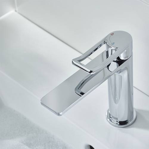 Additional image for Eco Start Basin Mixer Tap With Clicker Waste (Chrome).