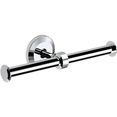 Additional image for Solo Twin Toilet Roll Holder (Chrome).