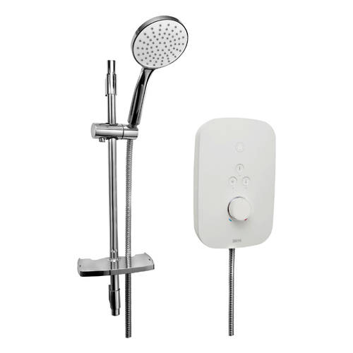 Additional image for Thermostatic Electric Shower 8.5kW (White).
