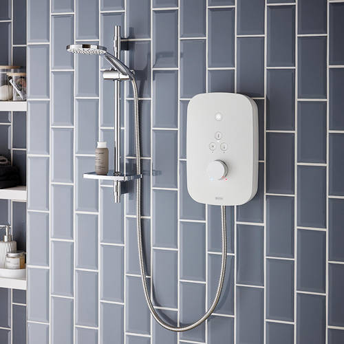 Additional image for Thermostatic Electric Shower 8.5kW (White).