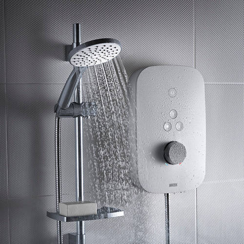 Additional image for Thermostatic Electric Shower 8.5kW (White).