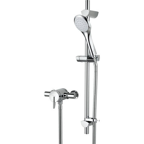 Additional image for Exposed Shower Valve With Slide Rail Kit (Chrome).