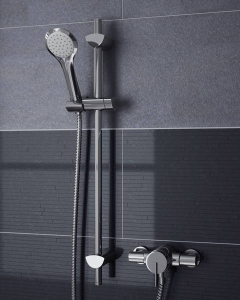 Additional image for Exposed Shower Valve With Slide Rail Kit (Chrome).