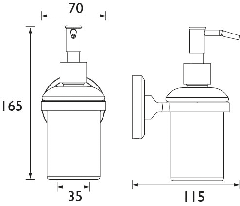 Additional image for Solo Soap Dispenser (Chrome).