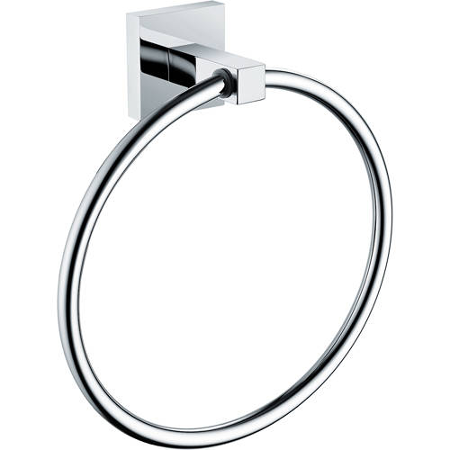 Additional image for Square Towel Ring (Chrome).