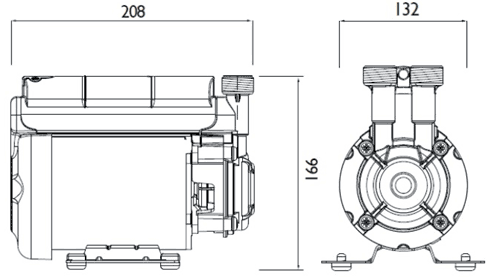 Additional image for Single Flow Single Speed Impeller Shower Pump 2 Bar (High Boost).