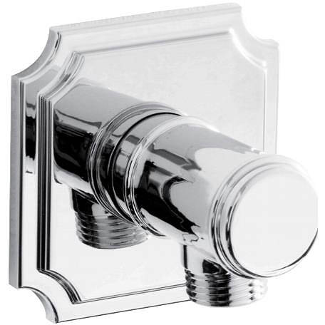 Additional image for Traditional Square Wall Outlet (Chrome).