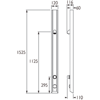 Additional image for Vandal Resistant Shower With Push Flow (TMV3).