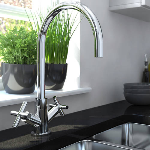 Additional image for Tangerine Easy Fit Mixer Kitchen Tap (Chrome).