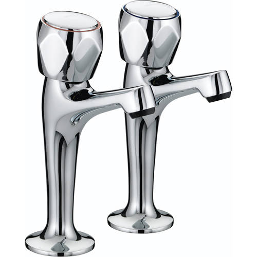 Additional image for Club Budget High Neck Kitchen Taps (Pair, Chrome).