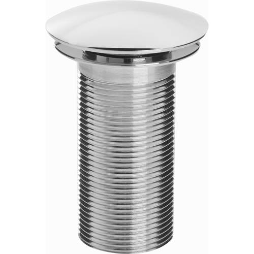 Additional image for Round Clicker Basin Waste (Unslotted, Chrome).