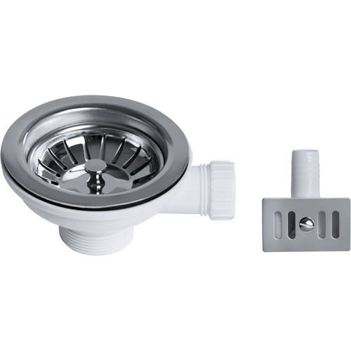 Additional image for Economy Basket Strainer Sink Waste With Overflow.