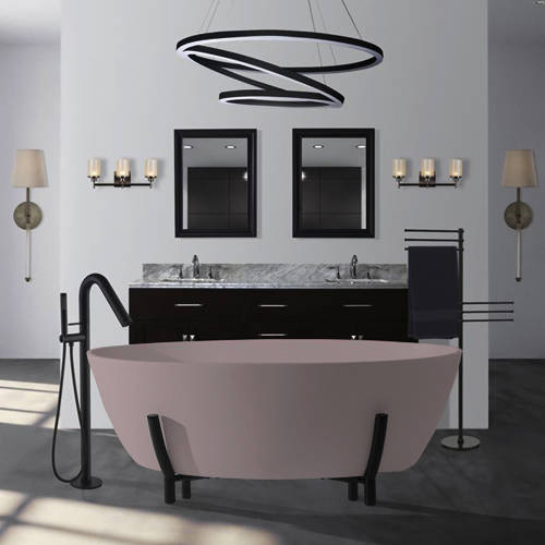 Additional image for Essex ColourKast Bath With Stand 1510mm (Satin Rose).
