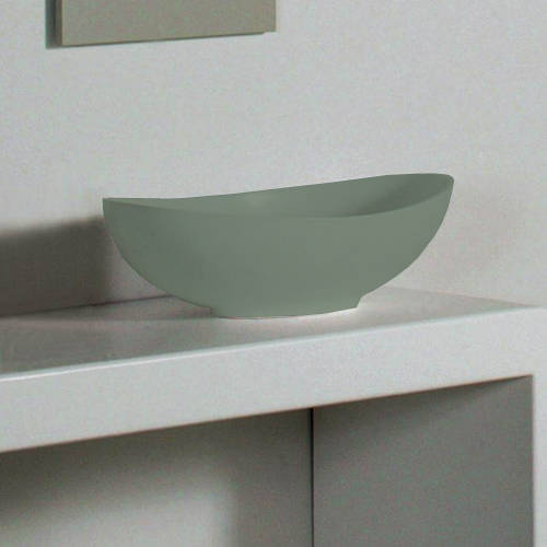 Additional image for Kurv ColourKast Basin 615mm (Khaki Green).