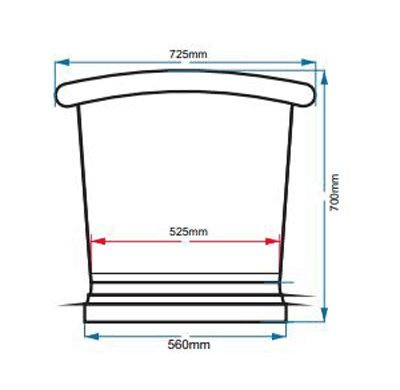 Additional image for Copper & Nickel Boat Bath 1700mm (Nickel Inner/Copper Outer).