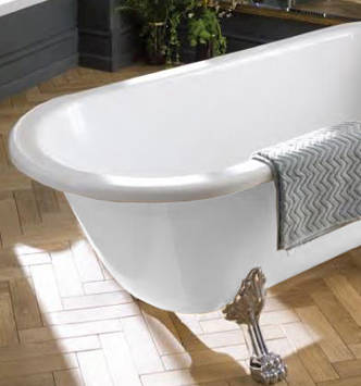 Additional image for Fordham Single Ended Bath 1500mm With Feet Set 2 (White).