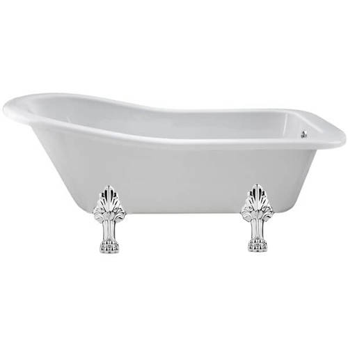 Additional image for Fordham Single Ended Bath 1700mm With Feet Set 2 (White).
