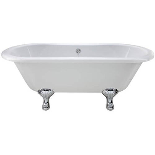 Additional image for Elmstead Double Ended Bath 1500mm With Feet Set 1 (White).