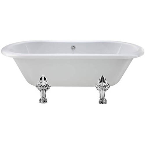 Additional image for Elmstead Double Ended Bath 1500mm With Feet Set 2 (White).