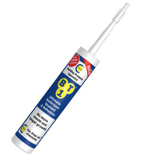 Additional image for Anti Bacterial Bathroom Sealant & Adhesive (1 Tube, White).