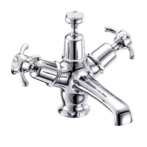 Additional image for Basin Tap With Click Clack Waste (Chrome & White).