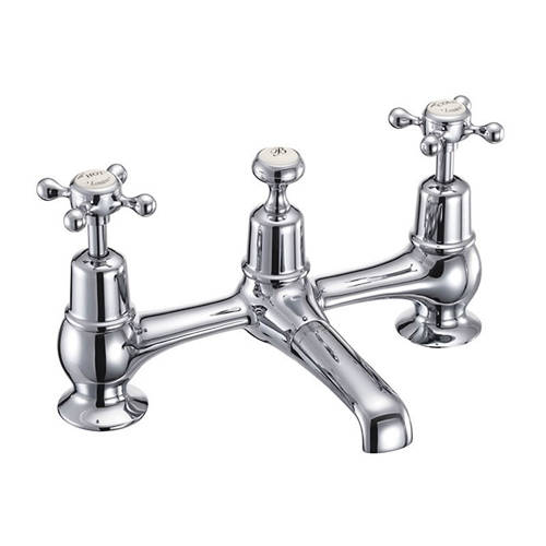 Additional image for 2 Hole Basin Mixer Tap With Waste (Chrome & Medici).