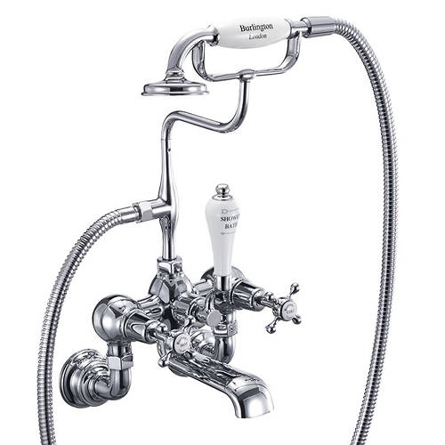 Additional image for Wall Mounted BSM Tap With Kit (Chrome & White).