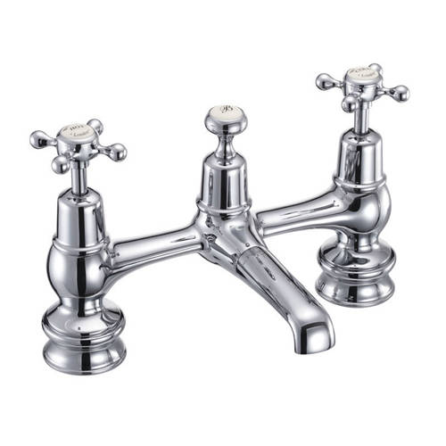 Additional image for 2 Hole Basin Mixer Tap With Waste (QT, Chr & Medici).