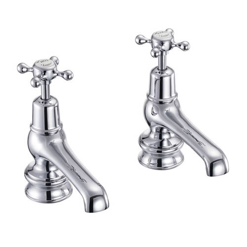 Additional image for Basin Taps 5" (Chrome & White).