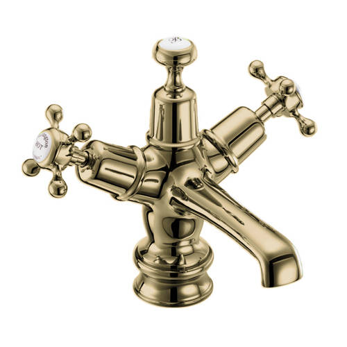 Additional image for Basin Tap With Click Clack Waste (Gold & White).