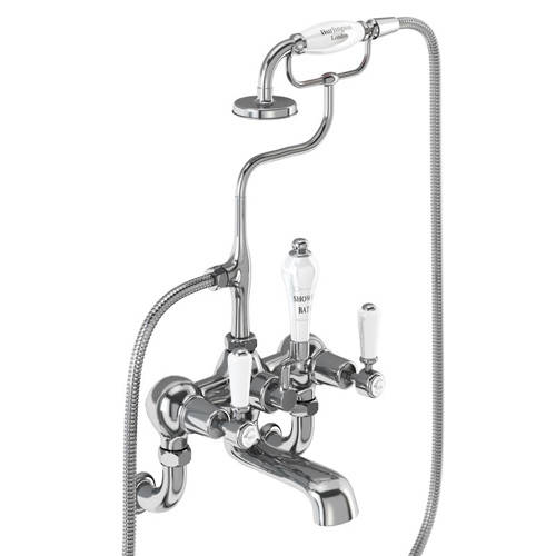 Additional image for Wall Mounted BSM Tap With Kit (Chrome & White).