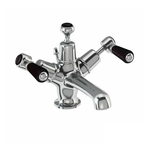 Additional image for Basin Tap With Pop Up Waste (Chrome & Black).