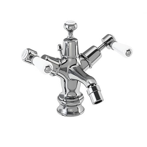 Additional image for Bidet Tap With Pop Up Waste (Chrome & White).