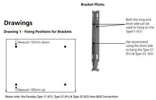 Additional image for Faraday Type 11 Radiator 400x1200mm (K1, White, 2593 BTUs).