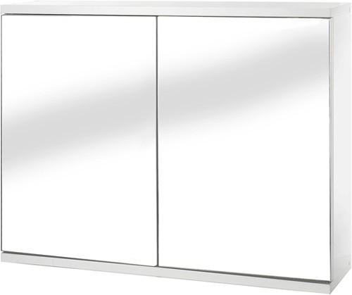 Additional image for Mirror Bathroom Cabinet With 2 Doors.  600x450x140mm.