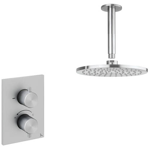 Additional image for Shower Pack With Ceiling Head 200mm (S Steel).