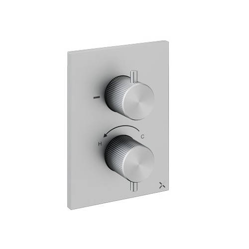Additional image for Crossbox 1 Outlet Shower Valve (Stainless Steel).