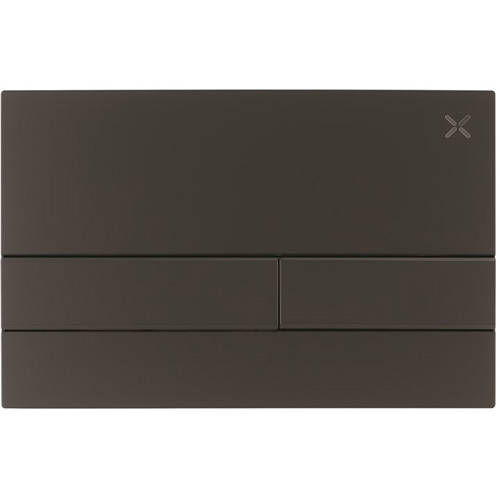 Additional image for Flush Plate With Dual Buttons (Matt Black).