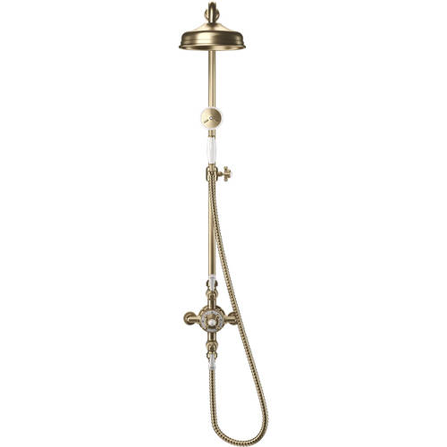 Additional image for Thermostatic 2 Outlet Slider Shower Kit (Br Brass).