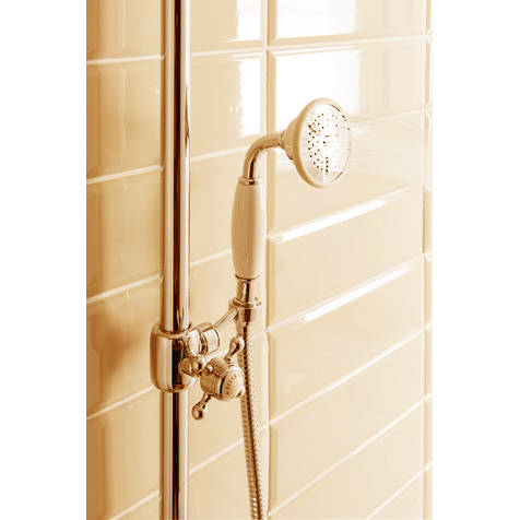 Additional image for Thermostatic 2 Outlet Slider Shower Kit (Unlac Brass).