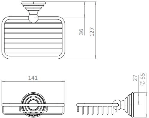 Additional image for Bathroom Accessories Pack 3 (Chrome).