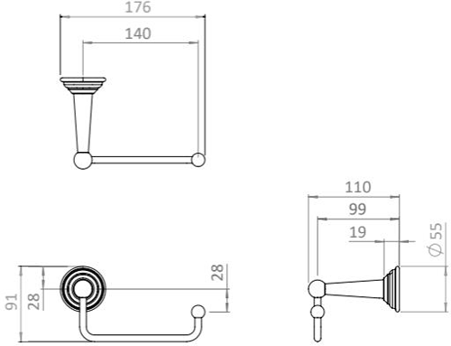 Additional image for Bathroom Accessories Pack 3 (Chrome).