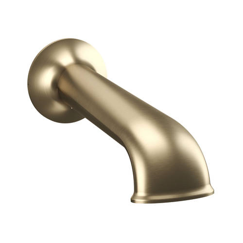 Additional image for Traditional Bath Filler Spout (Brushed Brass).