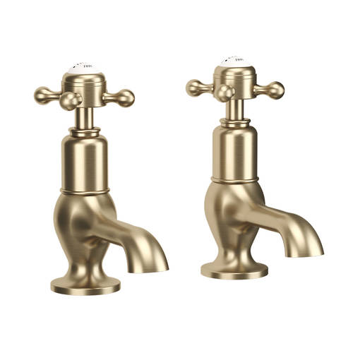 Additional image for Basin Taps (Crosshead, Brushed Brass).