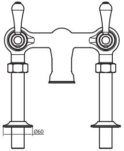 Additional image for Bath Filler Tap (Lever, Chrome).