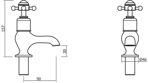 Additional image for Bath Taps (Crosshead, Chrome).